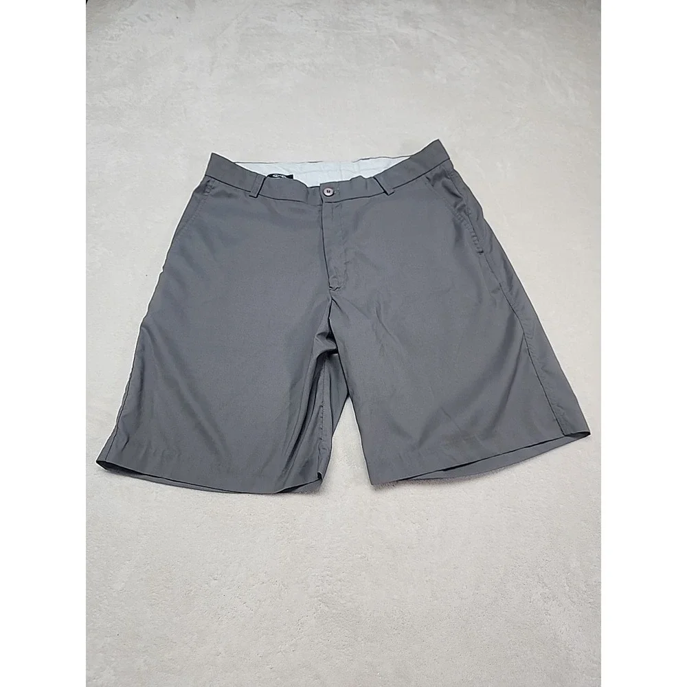 Snake‎ Eyes Flat Front Gray Golf Shorts Men's Size 36 100% Polyester
